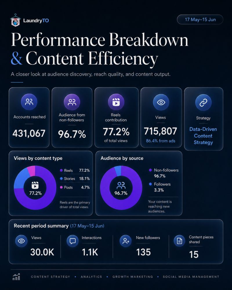 LaundryTO Instagram Growth Case Study 2